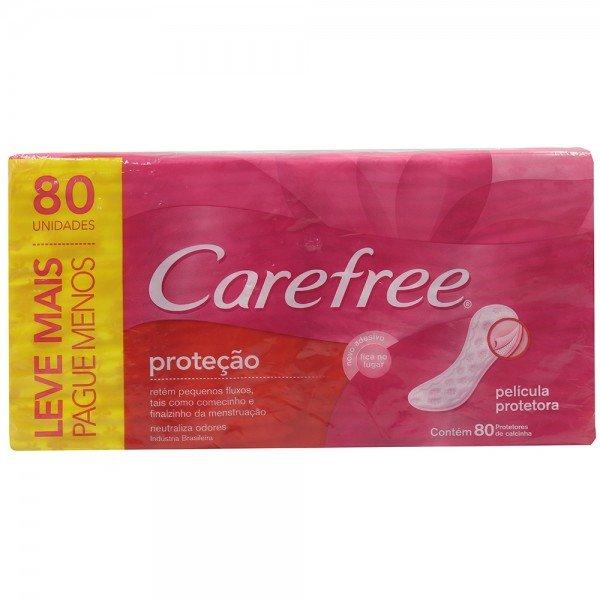 CAREFREE PROTETOR DIÁRIO PROTEÇÃO COM PERFUME 80 UNIDADES - LEVE MAIS PAGUE MENOS - 1