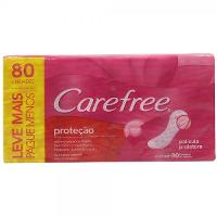 CAREFREE PROTETOR DIÁRIO PROTEÇÃO COM PERFUME 80 UNIDADES - LEVE MAIS PAGUE MENOS - 1