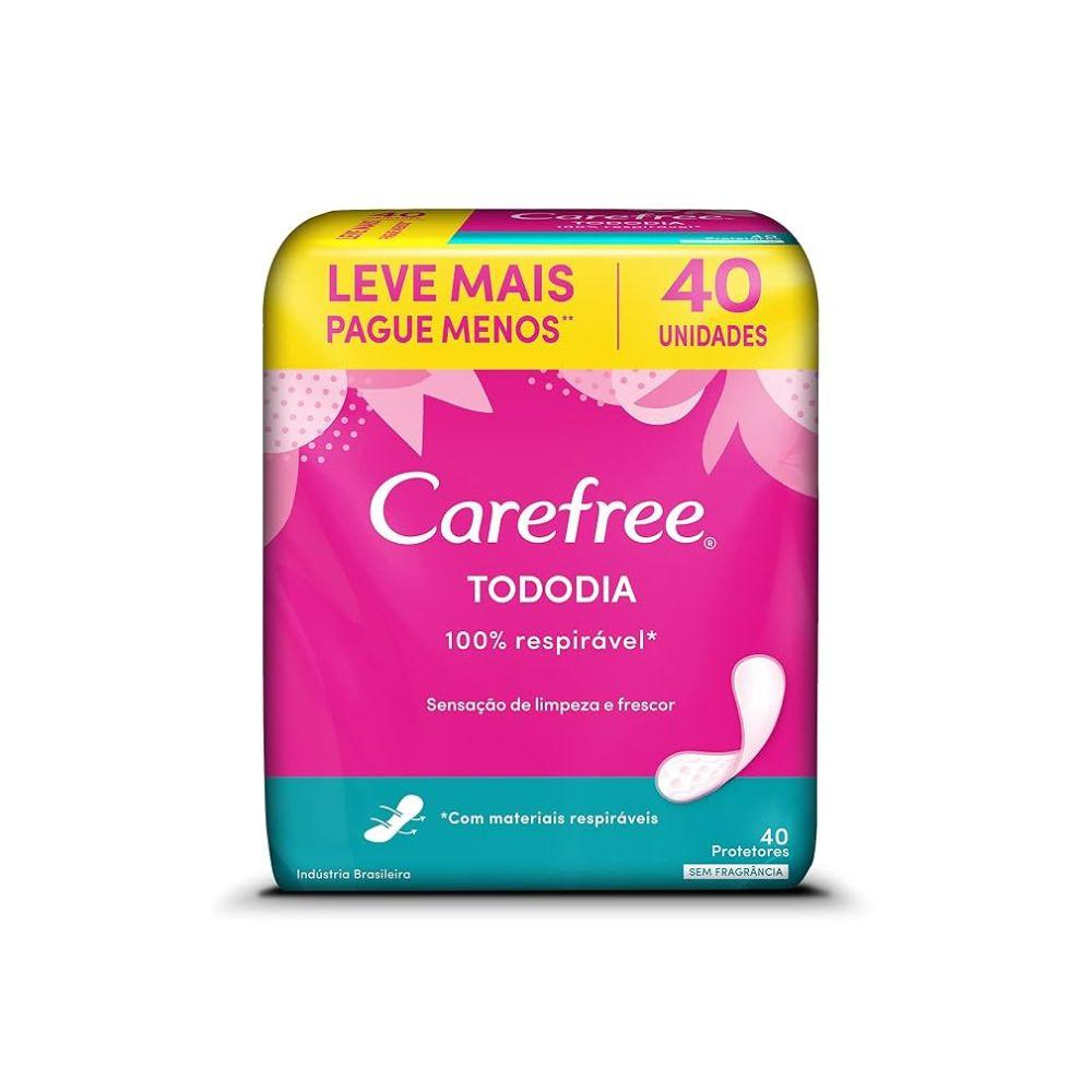 PROTETOR DIÁRIO CAREFREE TODODIA FLEXI SEM PERFUME 40 UNIDADES - 1