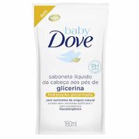 REFIL SABONETE LÍQUIDO DOVE BABY DA CABEÇA AOS PÉS HIDRATAÇÃO GLICERINADA 180ML - 1