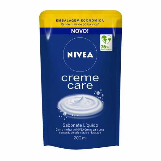 REFIL SABONETE LÍQUIDO CORPORAL NIVEA CREME CARE 200ML - 1