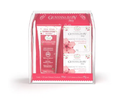 Kit Giovanna Baby Eterno Encanto Cherry com Sabonete Vegetal