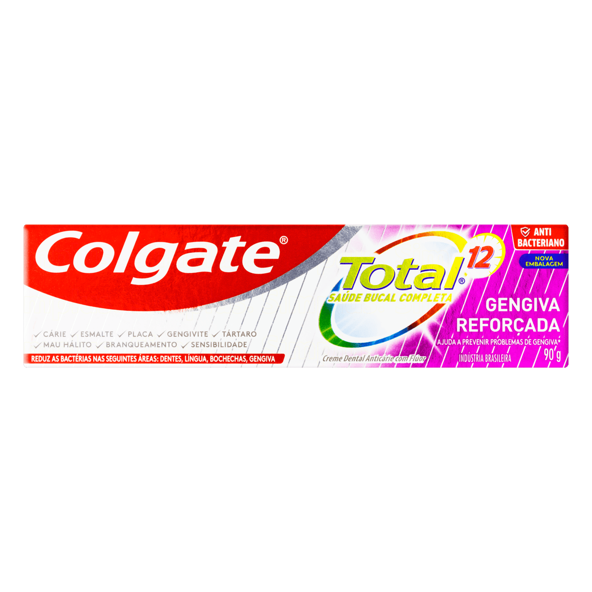 Creme Dental Colgate Total 12 Gengiva Reforçada 90g - 1