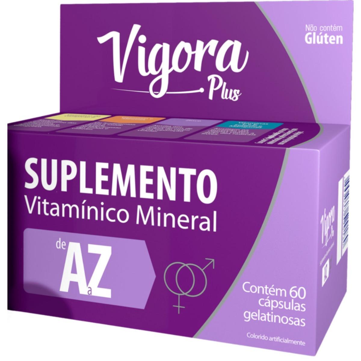 Vigora Plus Multivitamínico AZ 60 Cápsulas - 3
