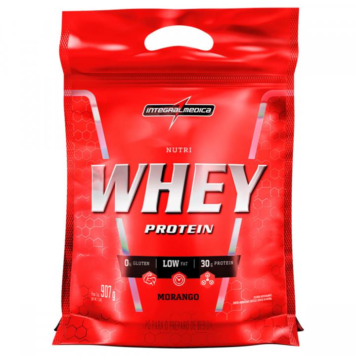 WHEY PROTEIN NUTRI MORANGO INTEGRALMÉDICA REFIL - 907G - 1