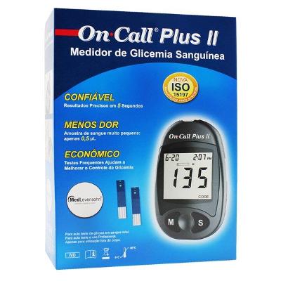 Medidor de Glicemia Sanguínea On Call Plus Ii Medlevensohn