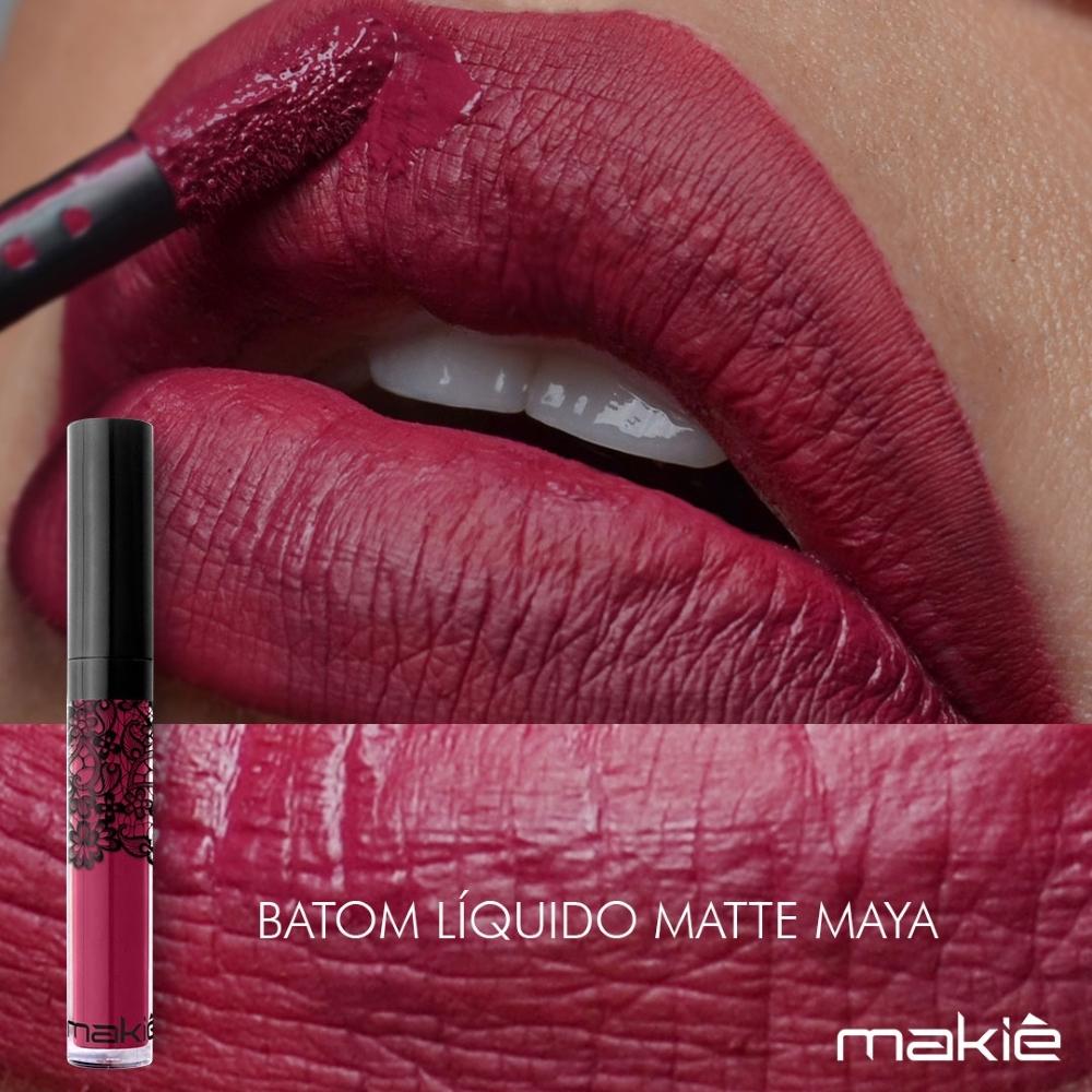 Batom Líquido Matte Makiê Tons Nude – Maya - 2