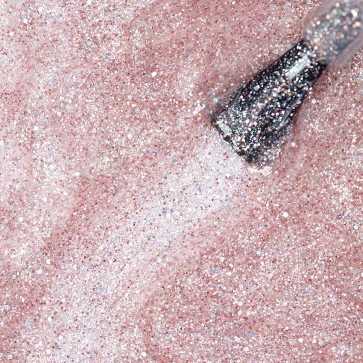 Esmalte Risqué Com Glitter Granulado Rose 8ml - 4