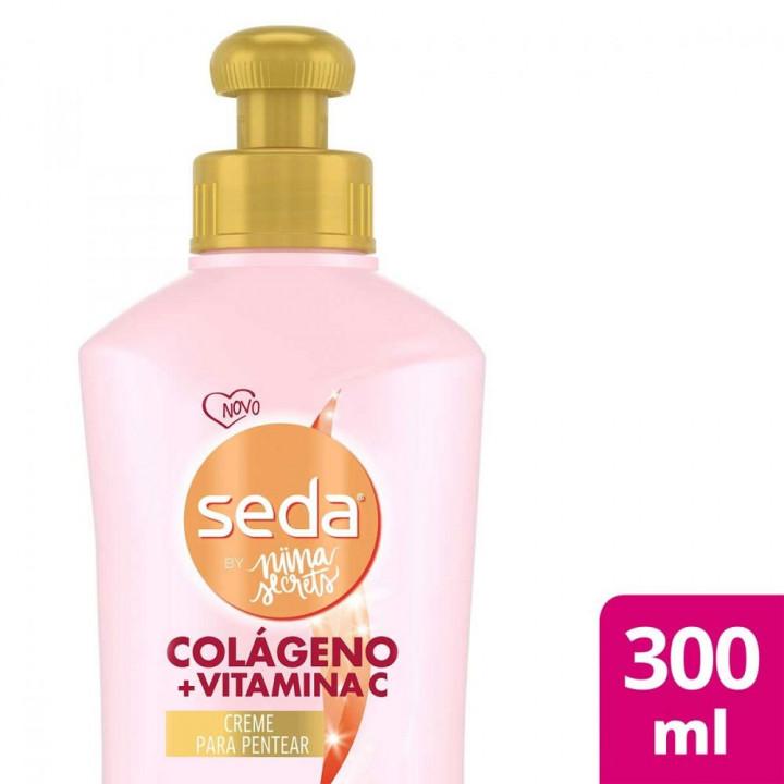 CREME PARA PENTEAR SEDA BY NIINA SECRETS COLÁGENO E VITAMINA C 300ML - 2