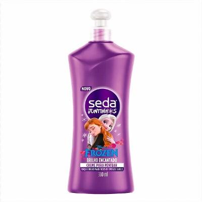 Creme Para Pentear Infantil Seda Juntinhos Frozen Brilho Encantado Com 300ml