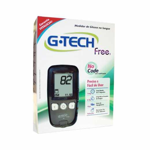 KIT MEDIDOR DE GLICOSE G-TECH FREE COM 10 TIRAS - 2