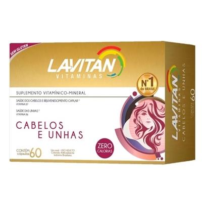 VITAMINA PARA CABELOS E UNHAS LAVITAN 60 CÁPSULAS - 1