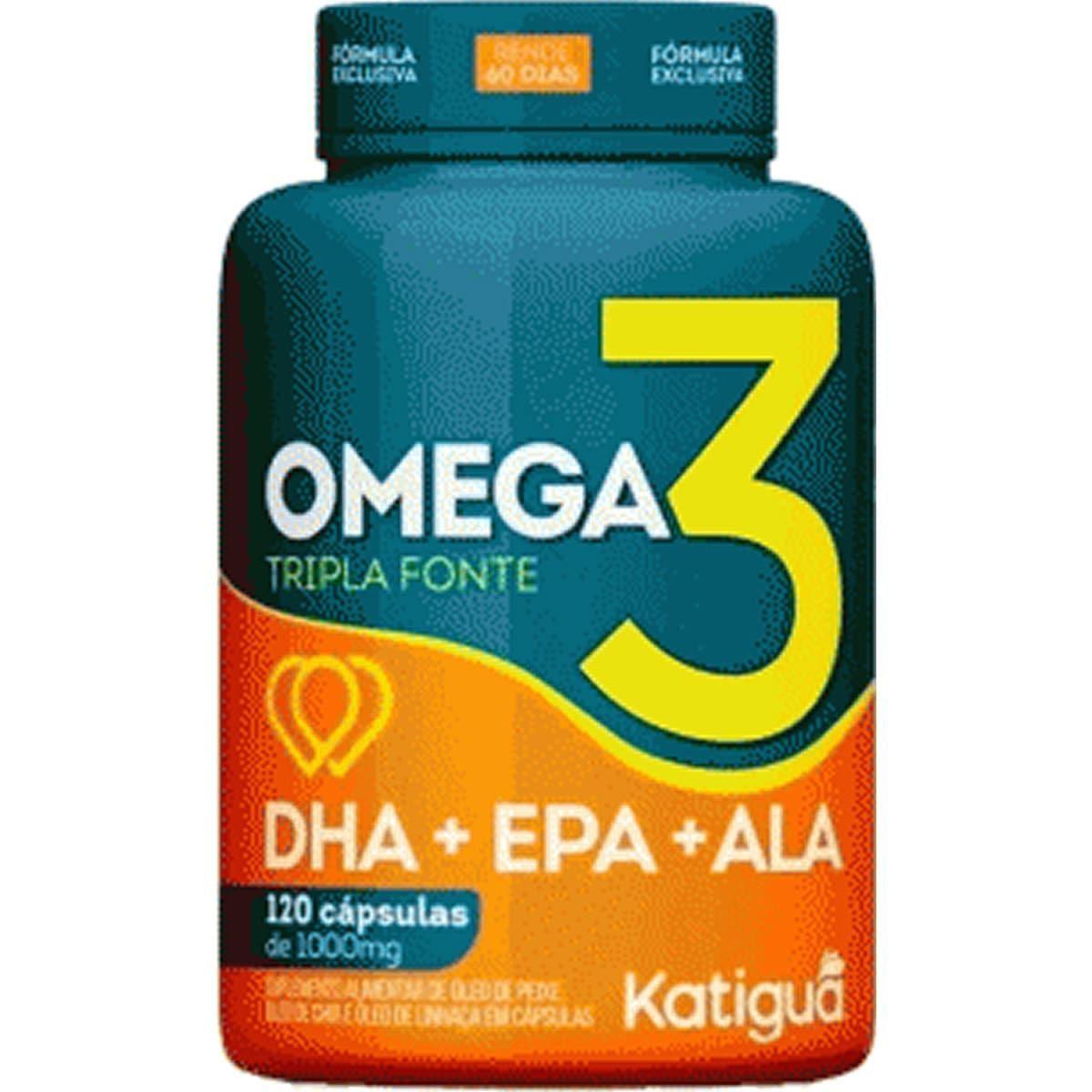Ômega 3 Tripla Fonte - 120 Cápsulas – Katiguá - 1