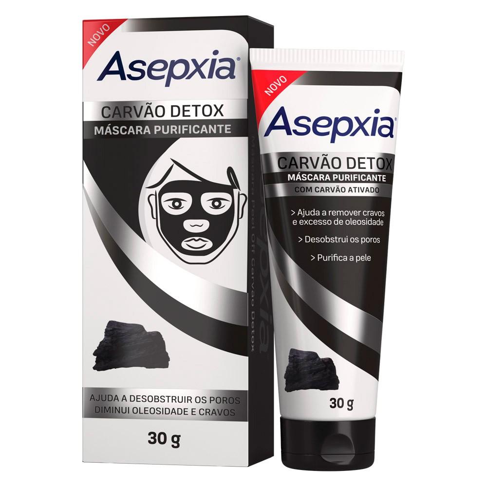 Máscara Facial Asepxia Carvão Detox 30g - 1