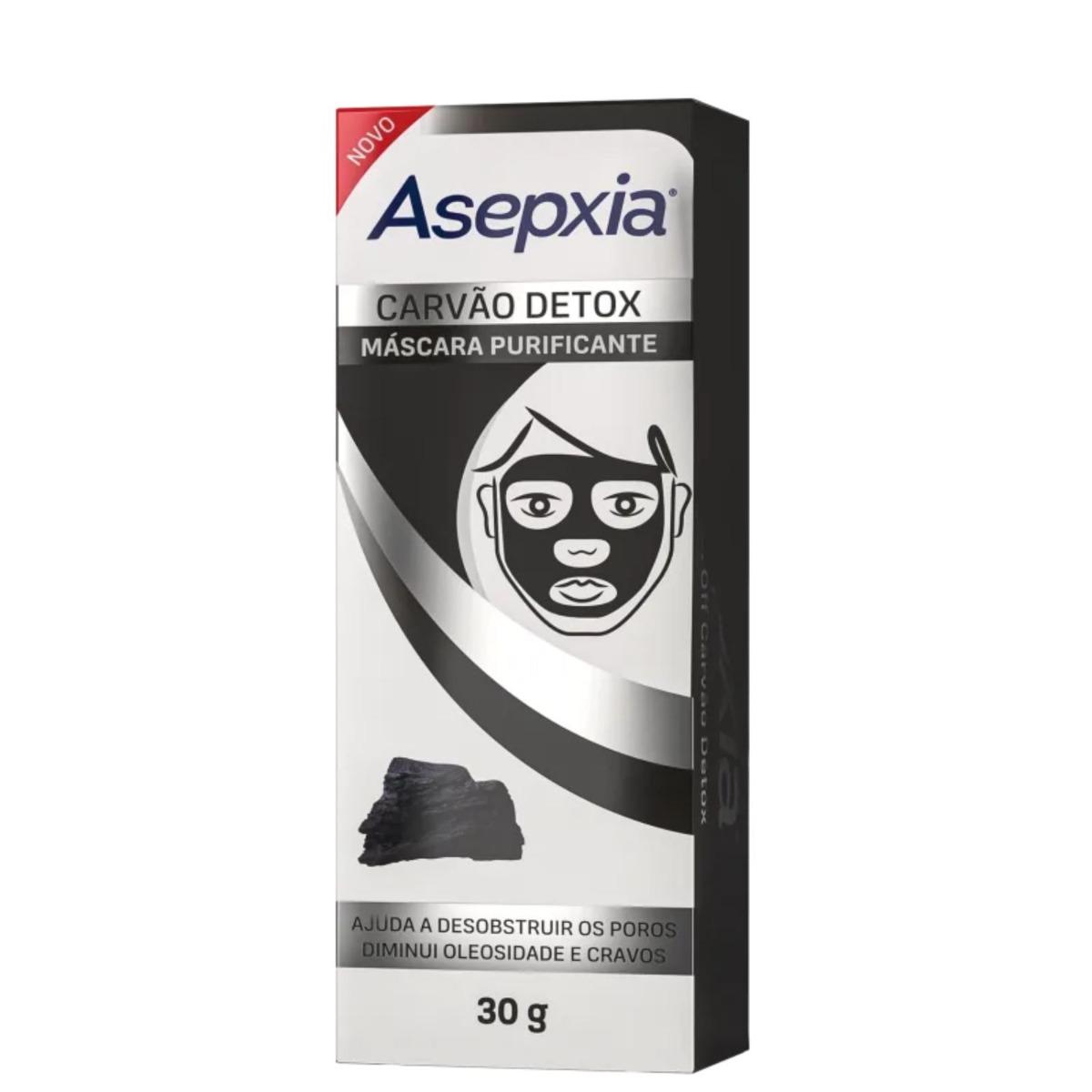Máscara Facial Asepxia Carvão Detox 30g - 2