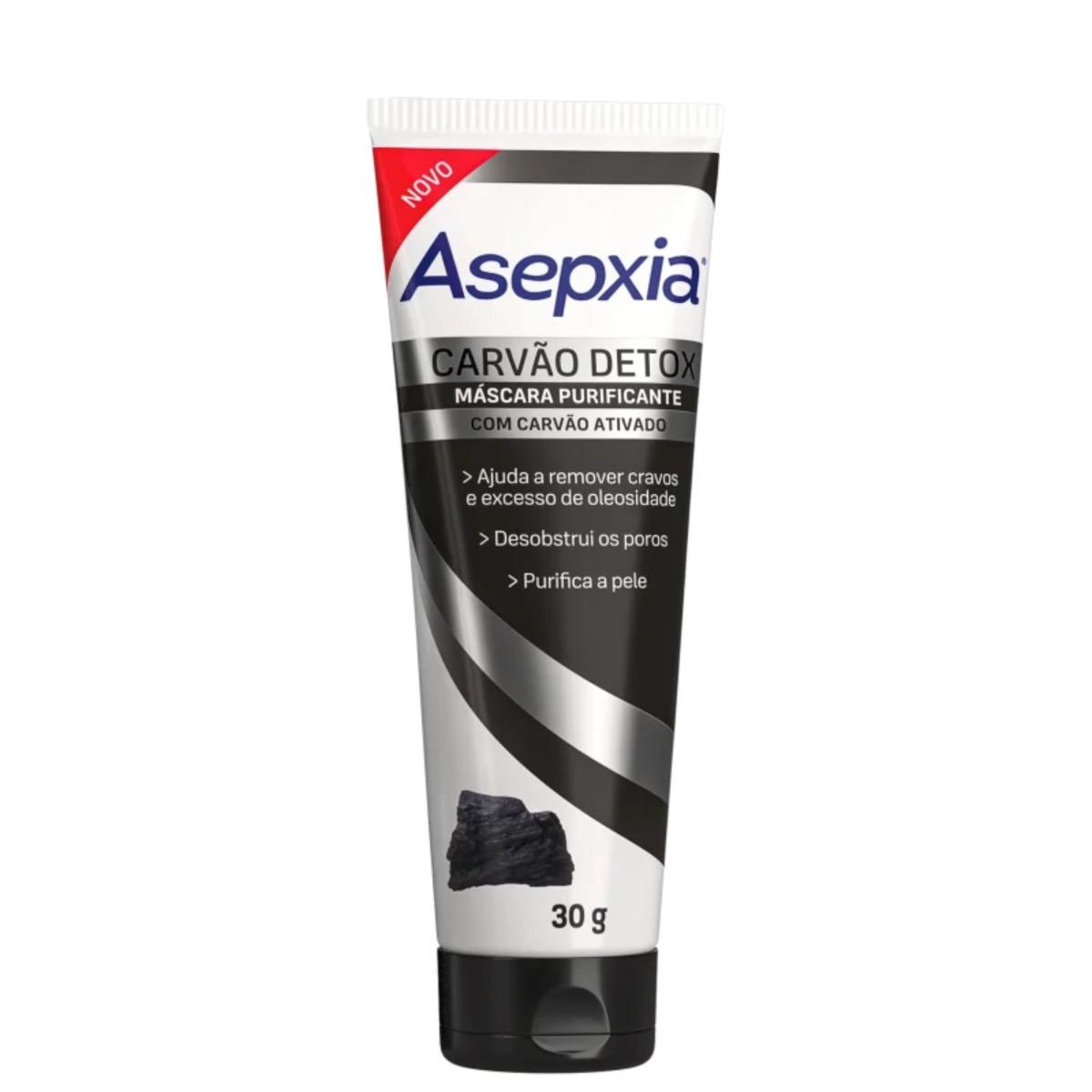 Máscara Facial Asepxia Carvão Detox 30g - 3
