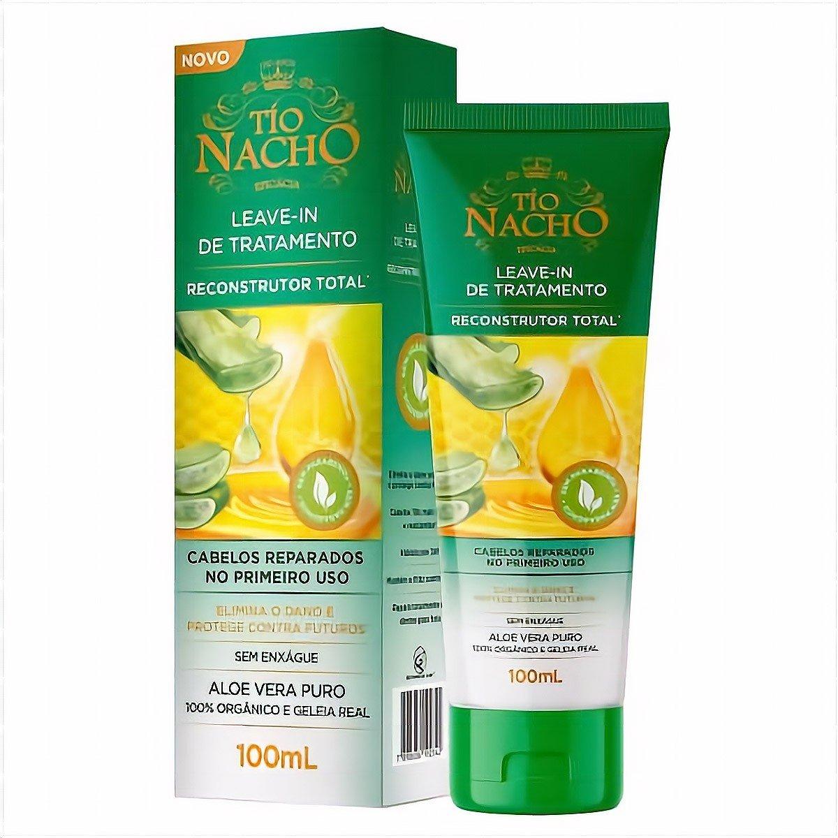LEAVE-IN DE TRATAMENTO TIO NACHO RECONSTRUTOR TOTAL COM 100ML - 1