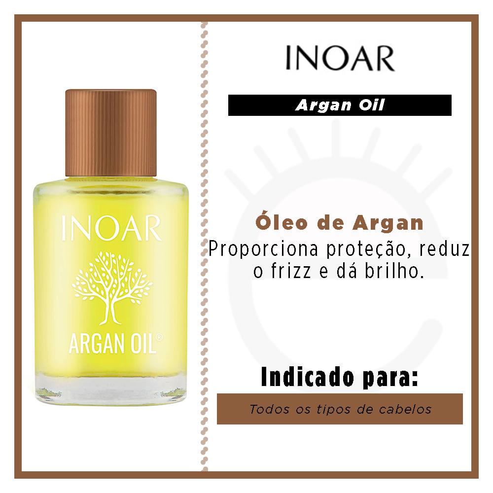 ÓLEO DE TRATAMENTO CAPILAR INOAR ARGAN OIL - 7ML - 2