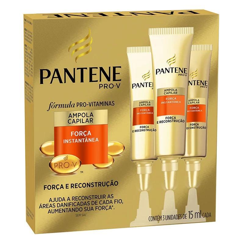 Ampola Pantene Força Reconstrução Com 3 Unidades De 15Ml - 1