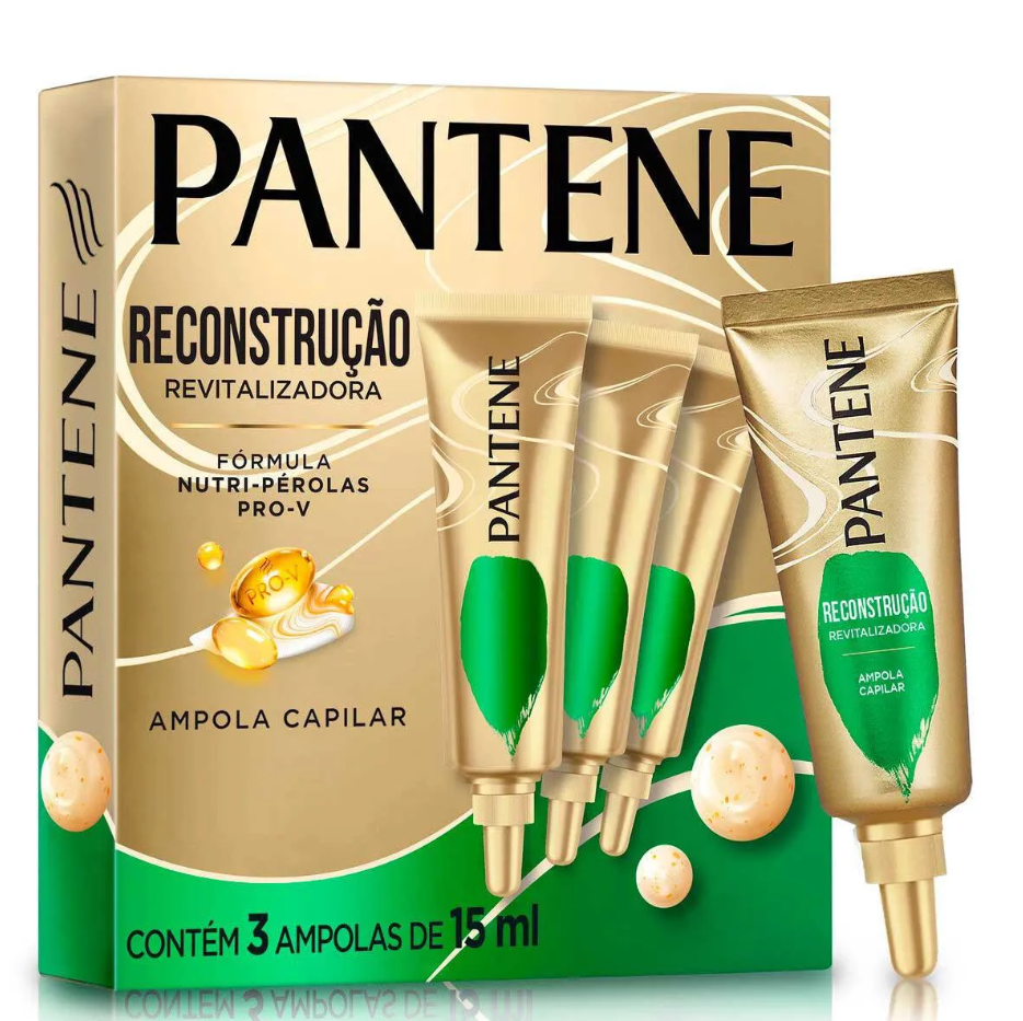 Kit Pantene Ampola Reconstrução Revitalizadora com 3 unidades de 15ml cada - 1