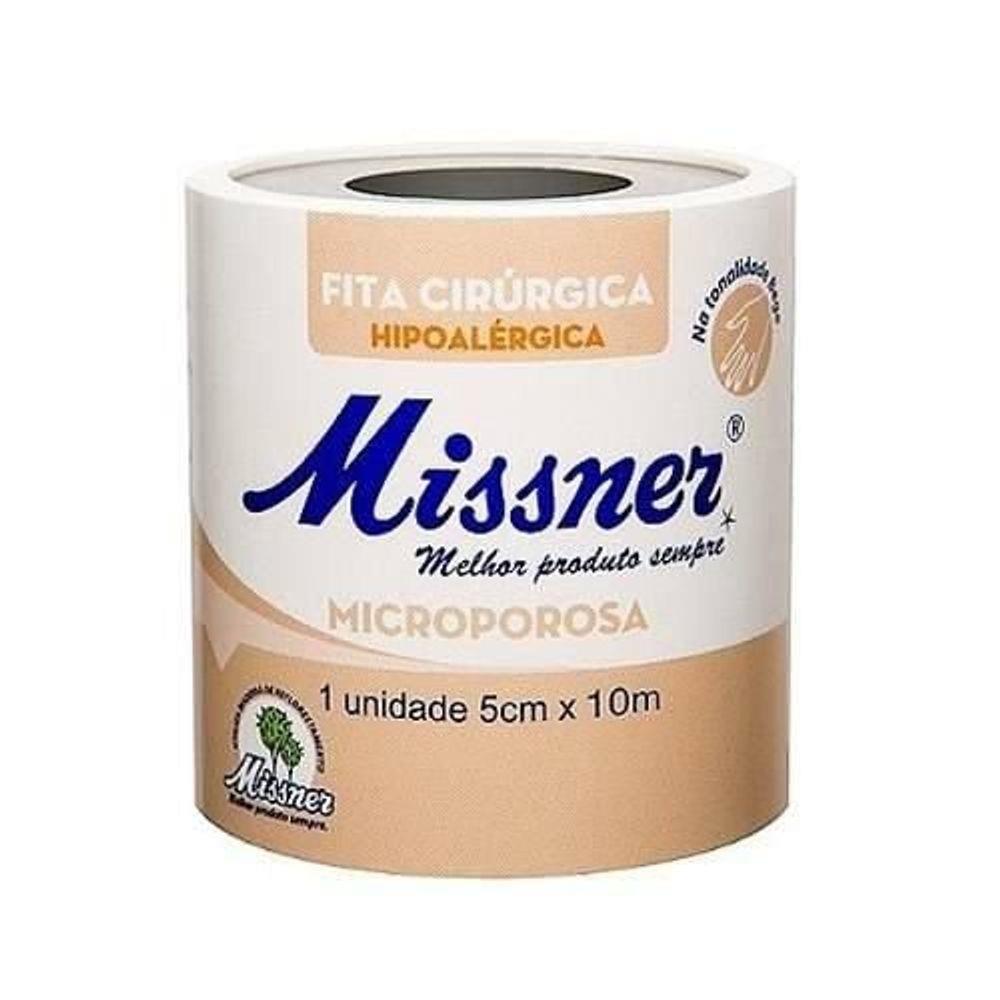 FITA MICROPOROSA MISSNER 5.0CM X 10M BEGE - 1