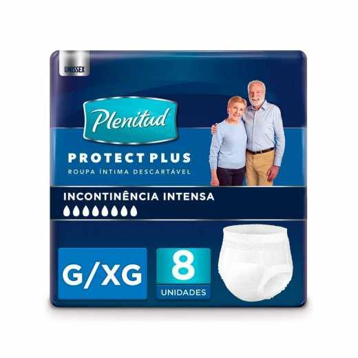 ROUPA ÍNTIMA DESCARTÁVEL PLENITUD PROTECT PLUS G/XG 8 UNIDADES - 1