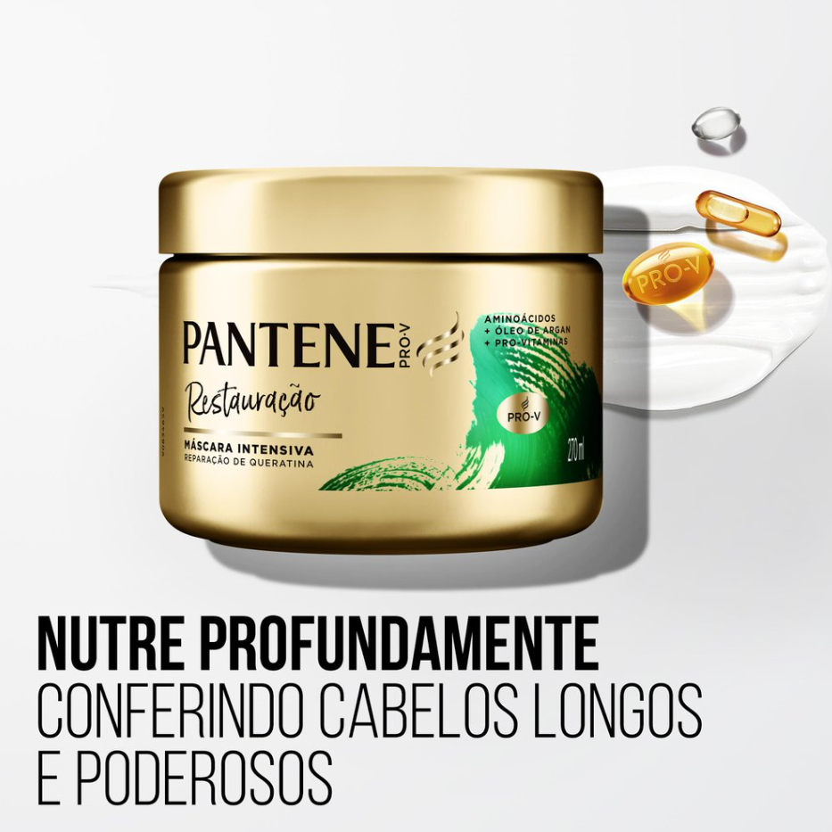 Máscara de Tratamento Pantene Restauração com 270ml - 2