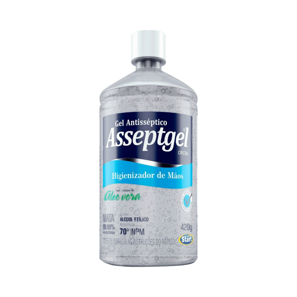 ÁLCOOL GEL CRISTAL ASSEPTGEL 420G - 1
