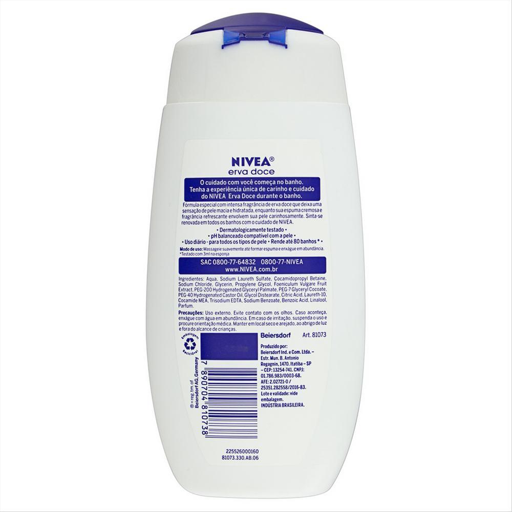 SABONETE LÍQUIDO NIVEA ERVA DOCE 250ML - 2