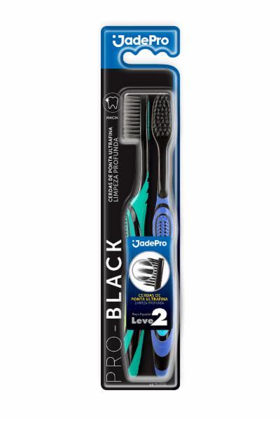 ESCOVA DENTAL JADEFROG PRO-BLACK 2 UNIDADES - 1