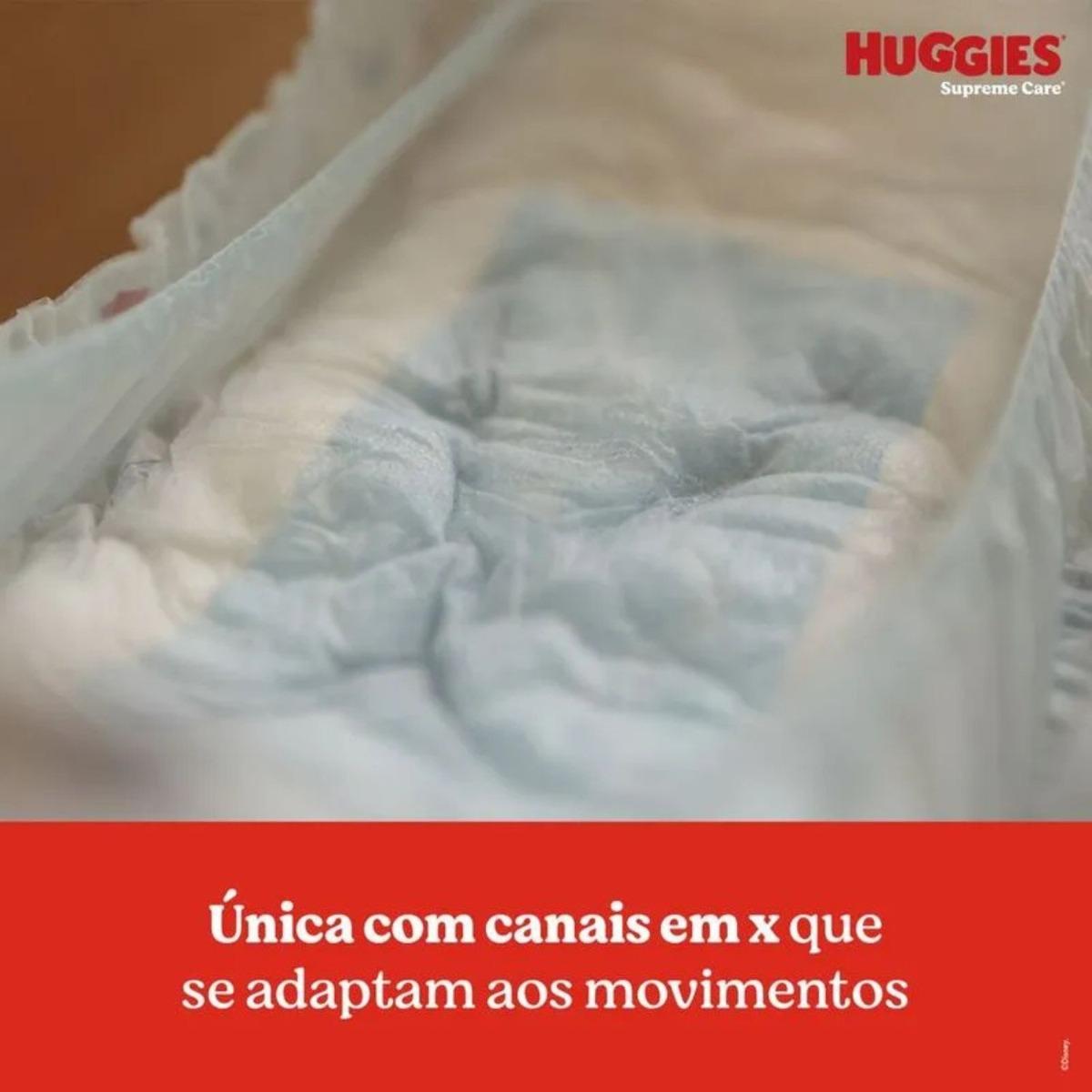 Fraldas Huggies Supreme Care Hiper G Com 58 Unidades - 3