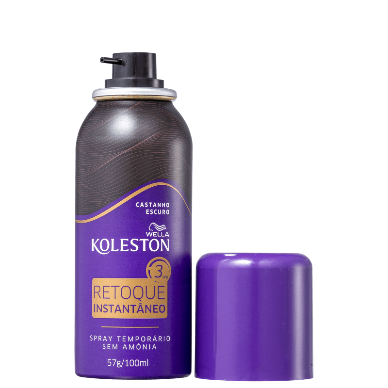 RETOQUE INSTANTÂNEO KOLESTON CASTANHO ESCURO SPRAY 100ML - 2