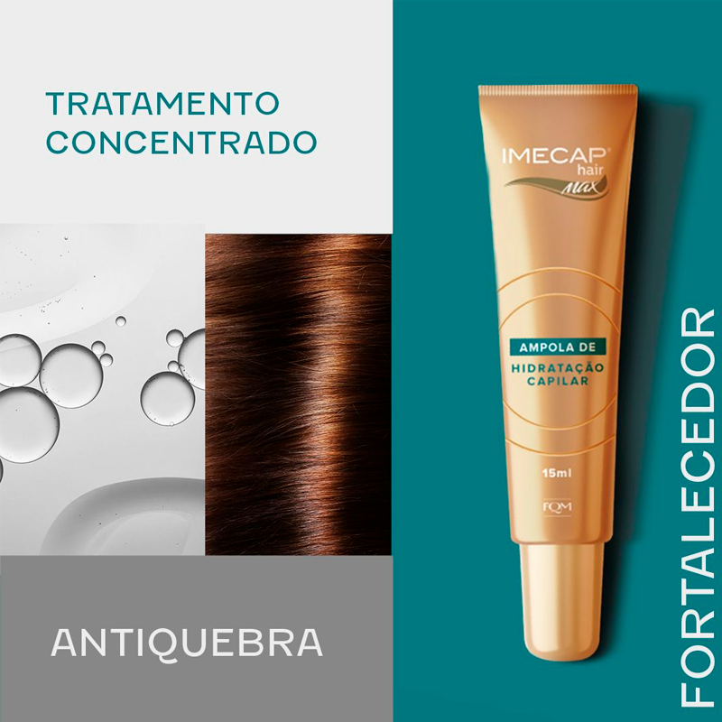Ampola de Hidratação Capilar Imecap Hair Max 15ml - 3