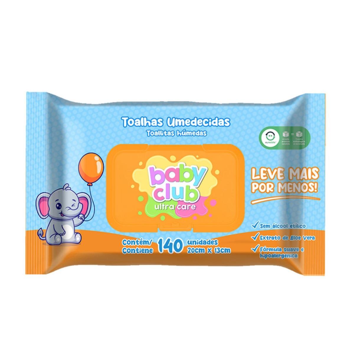 Baby Club Toalhas Umedecidas 140 Unidades - 1