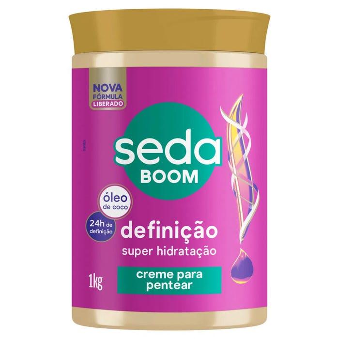 Creme para Pentear com Óleo de Coco Seda Boom Definição 1kg - 1