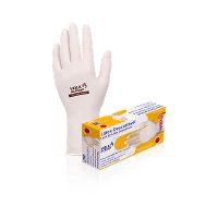 Luva de Latex Volk PP com 100 Unidades - 1