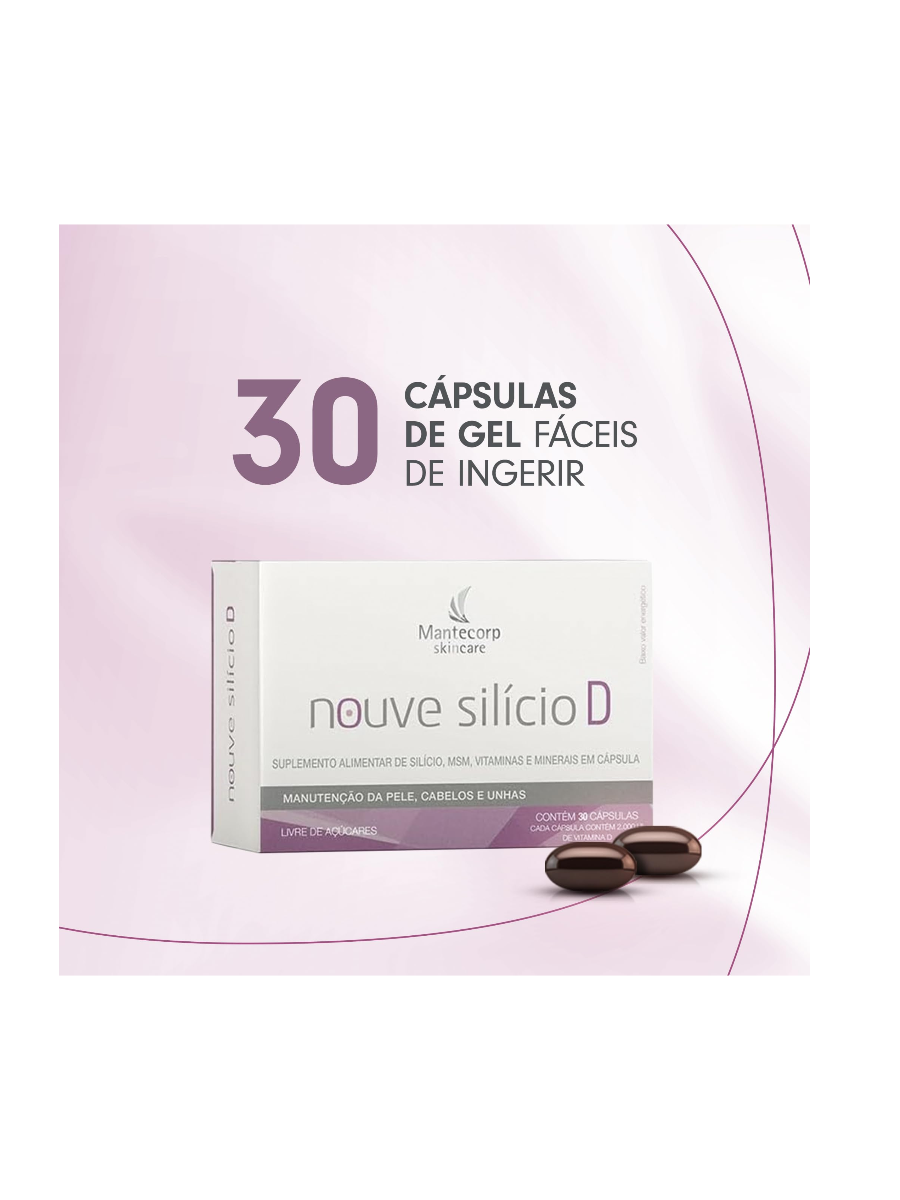 Suplemento Alimentar Nouve Silício D Cabelo Pele e Unha 30 Cápsulas - 2