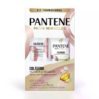Kit Pantene Colágeno Hidrata & Resgata Shampoo 300ml + Condicionador 150ml - 2