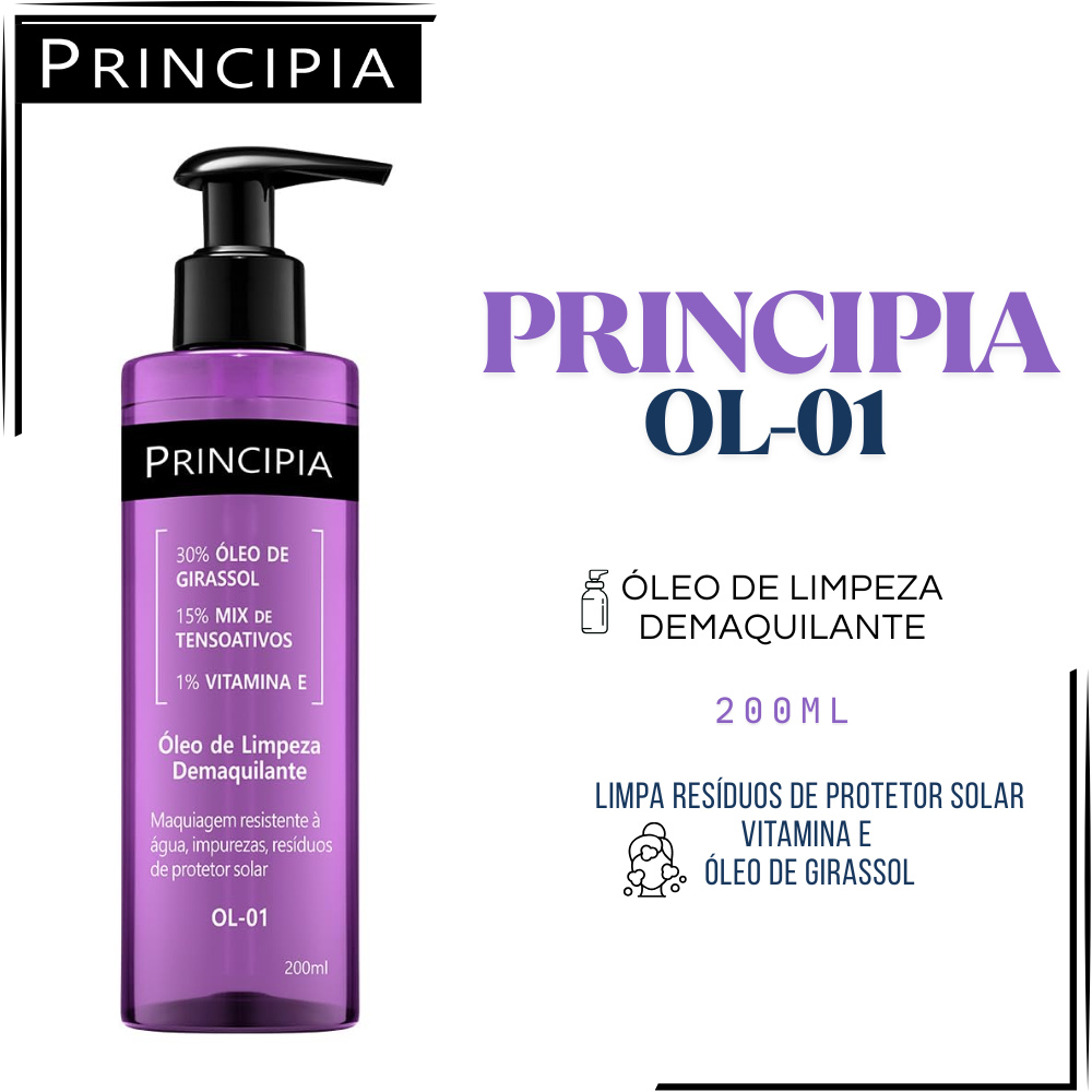 Óleo de Limpeza Demaquilante OL-01 Principia 200ml - 3