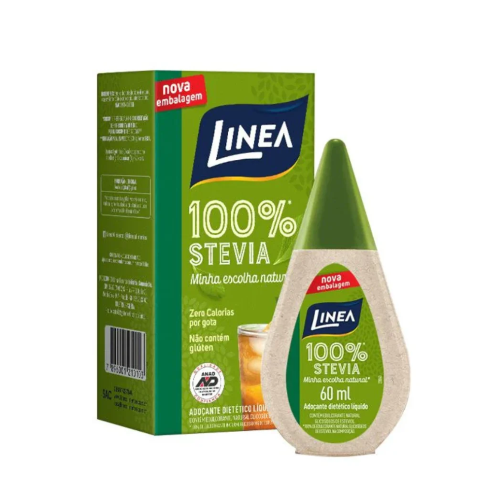 Adoçante Líquido Linea 100% Stevia com 60ml - 1