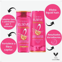 Kit Elseve Shampoo 375ml + Condicionador 170ml Liso dos Sonhos - 3