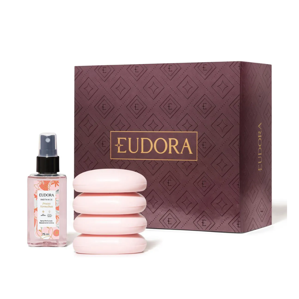 Kit Presente Eudora Instance C/4 sabonetes + 1 Spray colônia - 1