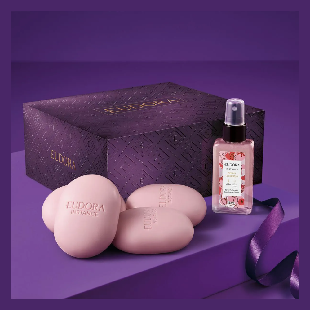 Kit Presente Eudora Instance C/4 sabonetes + 1 Spray colônia - 2