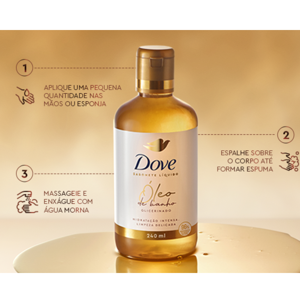 Sabonete Líquido Dove Óleo de Banho Glicerinado 240ml - 2