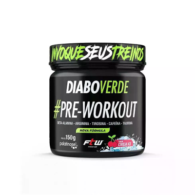 Pré-Treino Diabo Verde Cereja Ice 150g