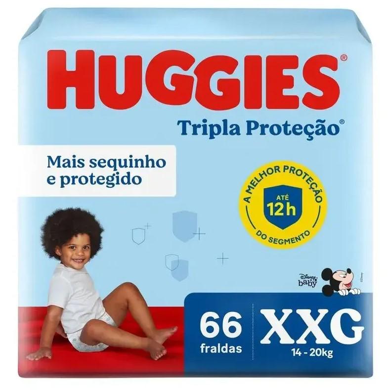 Fralda Huggies Tripla Proteção Xxg 66 Unidades - 1