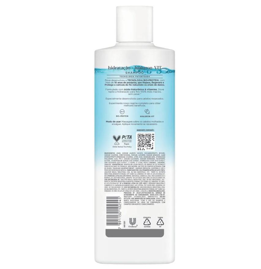 Shampoo Dove Hidratação + Hialuron-VIT 370 ml - 3