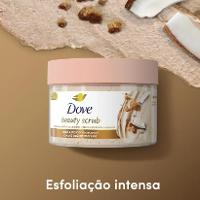 SABONETE ESFOLIANTE COCO & AÇUCAR MASCAVO DOVE BEAUTY SCRUB POTE 280G - 5
