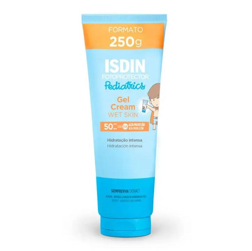 Protetor Solar Infantil ISDIN Pediatrics Gel Cream Wet Skin FPS 50 – 250g - 1