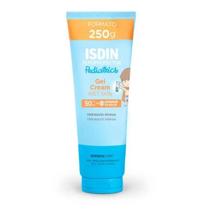 Protetor Solar Infantil ISDIN Pediatrics Gel Cream Wet Skin FPS 50 – 250g